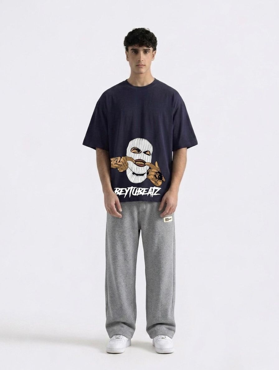 Men's Grey Micro Plain Trouser