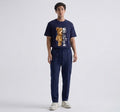 Men's Blue Dri Fit Loose Fit Trouser