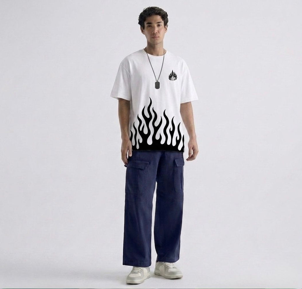 Men Print Track Suit| FLAME