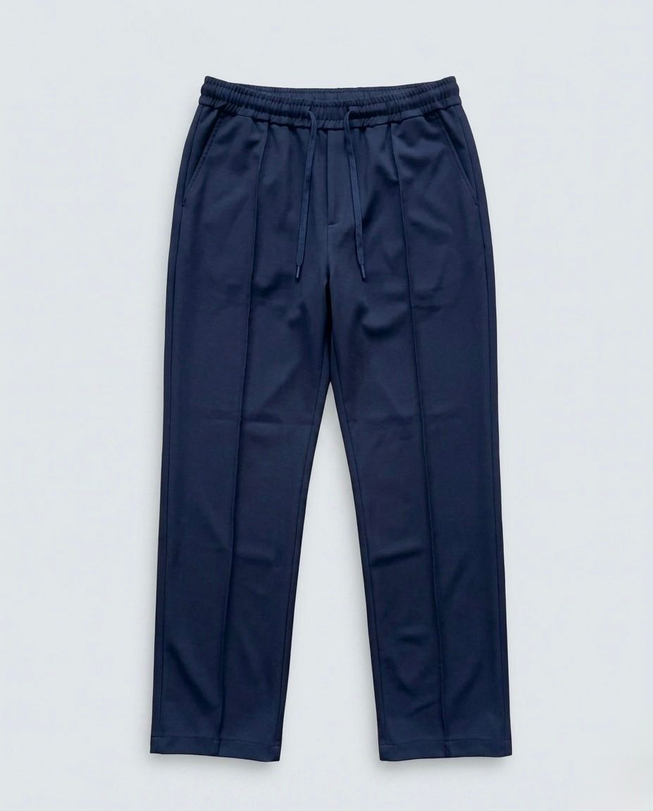 Men's Blue Dri Fit Loose Fit Trouser