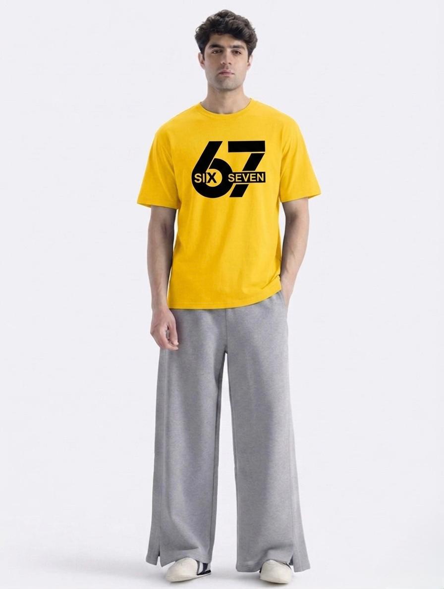 Men's Polyester Printed T-Shirt| 6 7